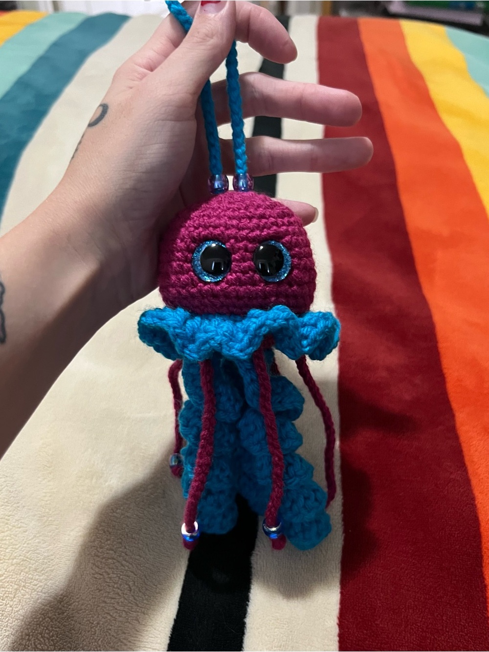 Hanging Crocheted Jellyfish jellyfish 🪼